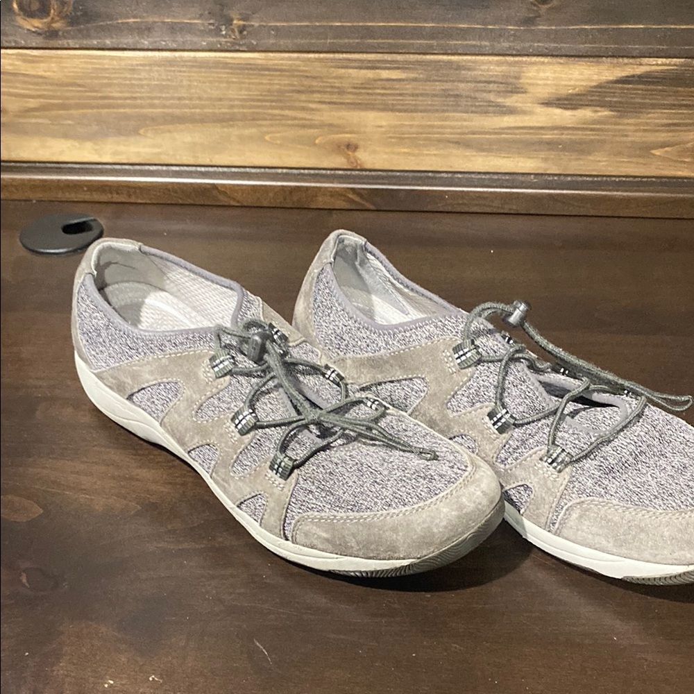 Dansko Charcoal Gray Holland Adjustable Laces Slip On Sneaker Size 11 (42) - Picture 2 of 12